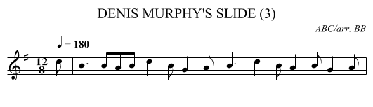 DENIS MURPHY'S SLIDE (3) - staff notation