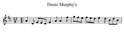 Denis Murphy's - staff notation