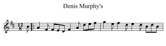 Denis Murphy's - staff notation