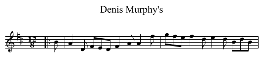 Denis Murphy's - staff notation
