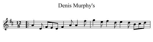 Denis Murphy's - staff notation