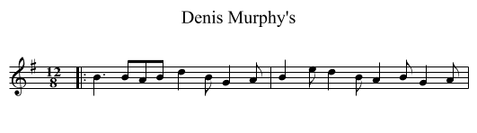 Denis Murphy's - staff notation