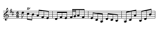 Denis O'Conor (1st Setting) - staff notation