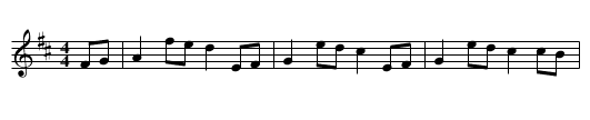Dennington Bell - staff notation