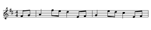Dennington Bell - staff notation