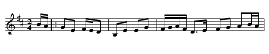 Dennis Doody's Polka - staff notation