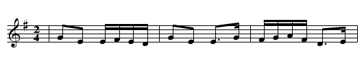 Dennis Doody's - staff notation