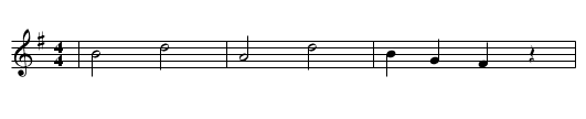 Der betruegerische Freier - staff notation