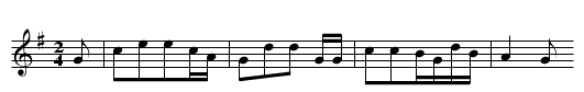 Der falsche Schreiber - staff notation