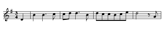 Der Gemsjaeger - staff notation