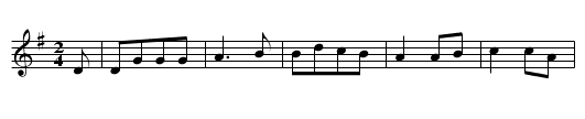 Der grausame Bruder - staff notation