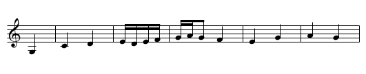 Der grausame Bruder - staff notation