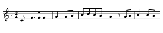 Der Hammerschmiedssohn - staff notation