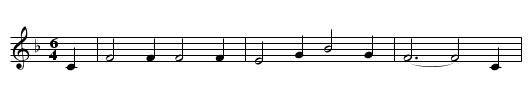 Der heimkehrende Soldat - staff notation