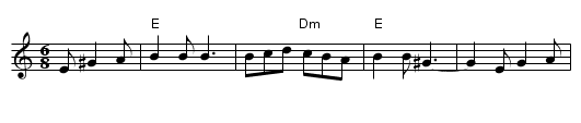 der Heyser Jig - staff notation