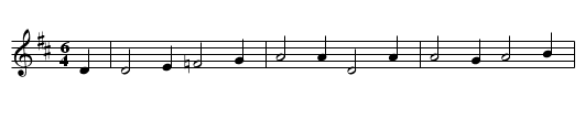 Der junge Held - staff notation