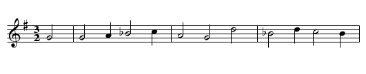 Der Kaempfer geistlich - staff notation