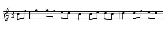 der kleine Mann im Gewuehle - staff notation