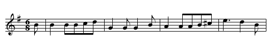 DER LIEBSTE BUHLE - staff notation