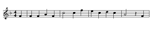 Der Maibaum - staff notation