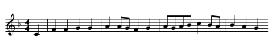 Der Muskatbaum - staff notation