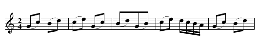 Der pascherte Zwoaschritt - staff notation