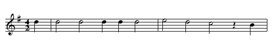 Der Reuter - staff notation