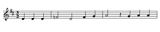 Der Scheintod - staff notation