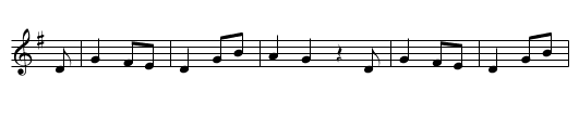 Der schwatzhafte Junggeselle - staff notation