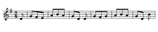 Der schwatzhafte Junggeselle - staff notation