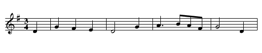 Der schwatzhafte Junggeselle - staff notation