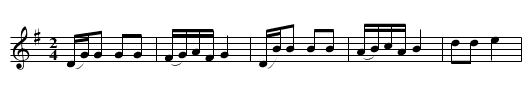 Der Siebenschritt - staff notation