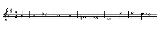 Der Tod als Schnitter - staff notation