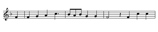 Der verkleidete Markgrafensohn - staff notation