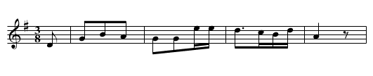 Der verwundete Knab (2-33) S. 105 - staff notation