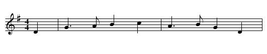 Der Werber und der Jude - staff notation
