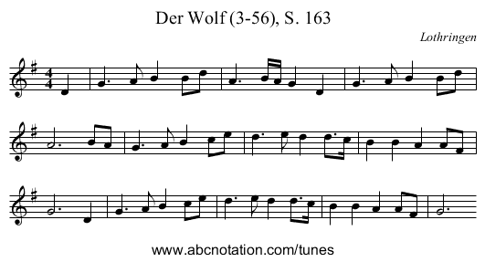 Der Wolf (3-56), S. 163 - staff notation