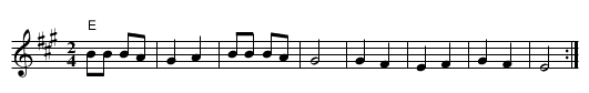 Dere - staff notation