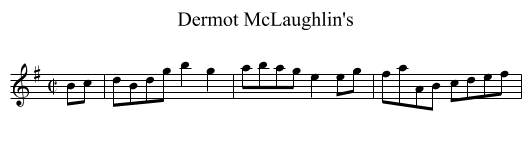 Dermot McLaughlin's - staff notation