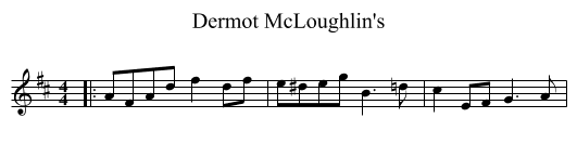 Dermot McLoughlin's - staff notation