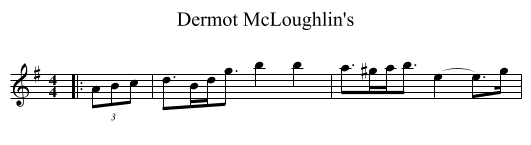 Dermot McLoughlin's - staff notation