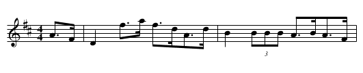 Dermott Grogan's Hornpipe - staff notation