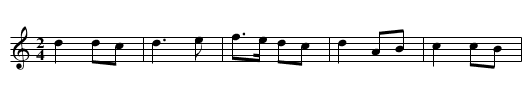 Derriere chez nous - staff notation