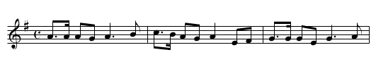 Derri&egrave;re Chez Nous - staff notation