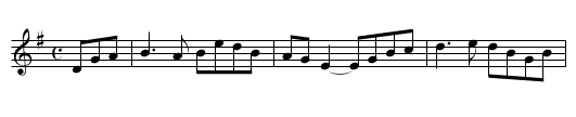 Derry Air - staff notation