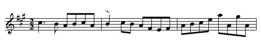 Derry Reel, The - staff notation