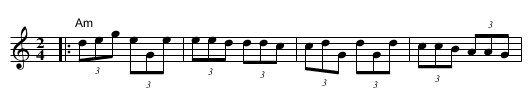 Dervisko Visko - staff notation