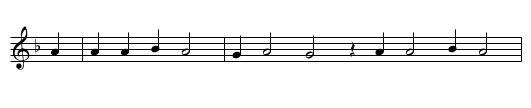 Des Grafen Toechterlein - staff notation