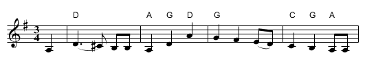Deserter, The - staff notation
