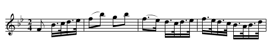 Desmarrain, La - staff notation